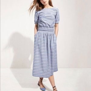 jcrew seersucker midi skirt